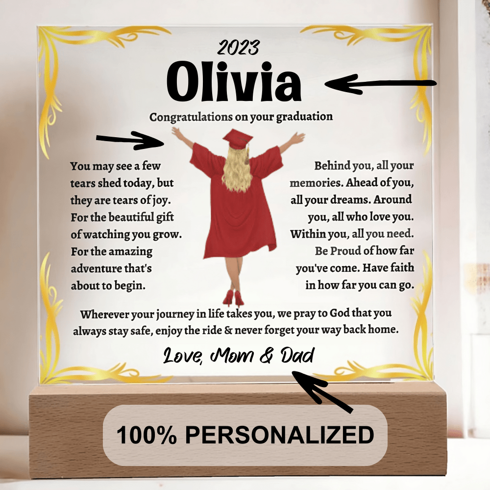 Personalized Graduation Acrylic Plaque