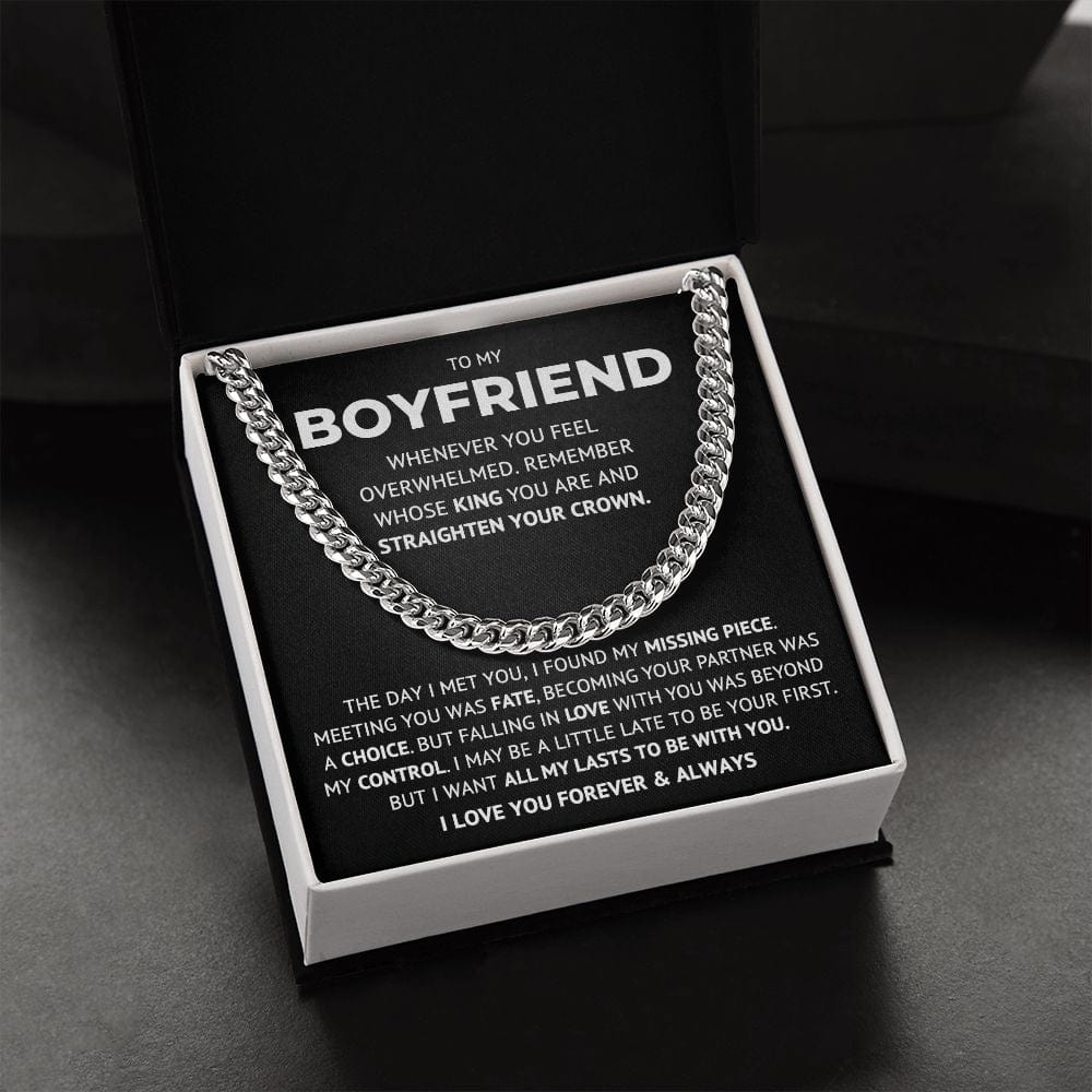 To My Boyfriend - KING - Cuban Link Chain