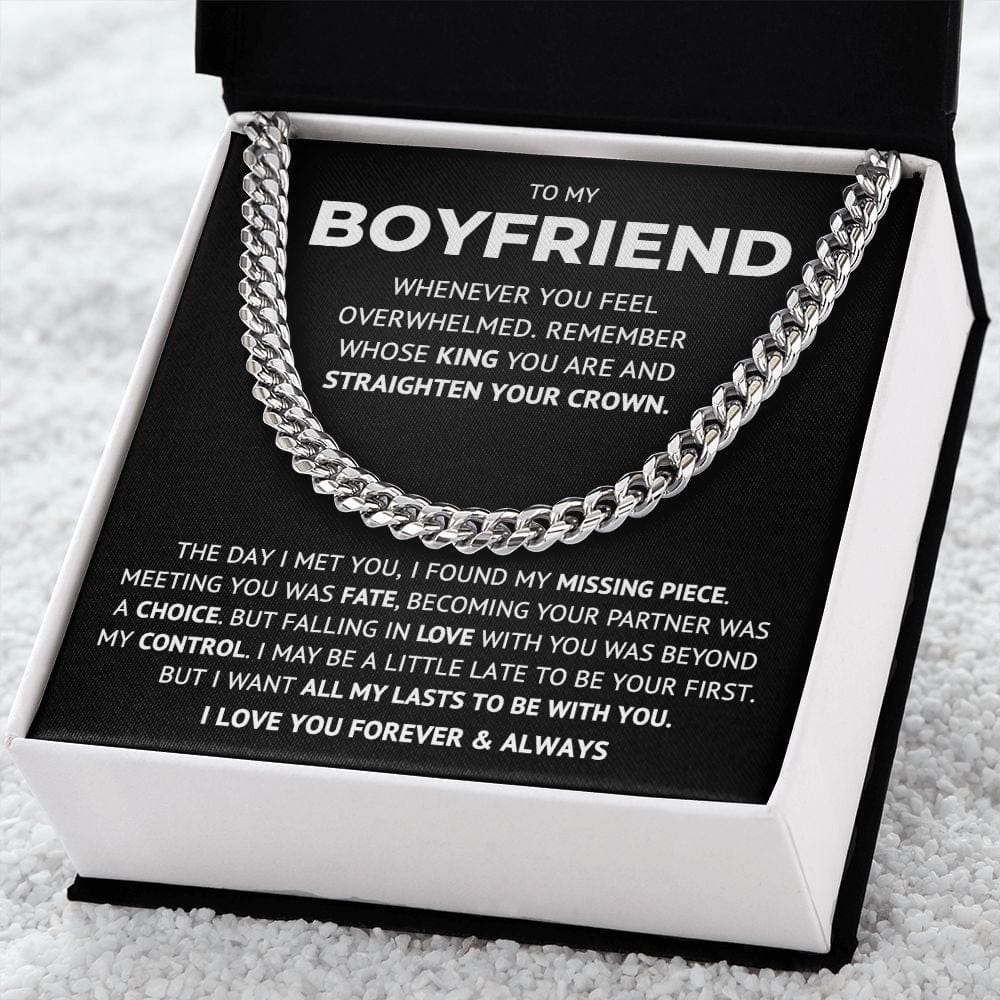 To My Boyfriend - KING - Cuban Link Chain