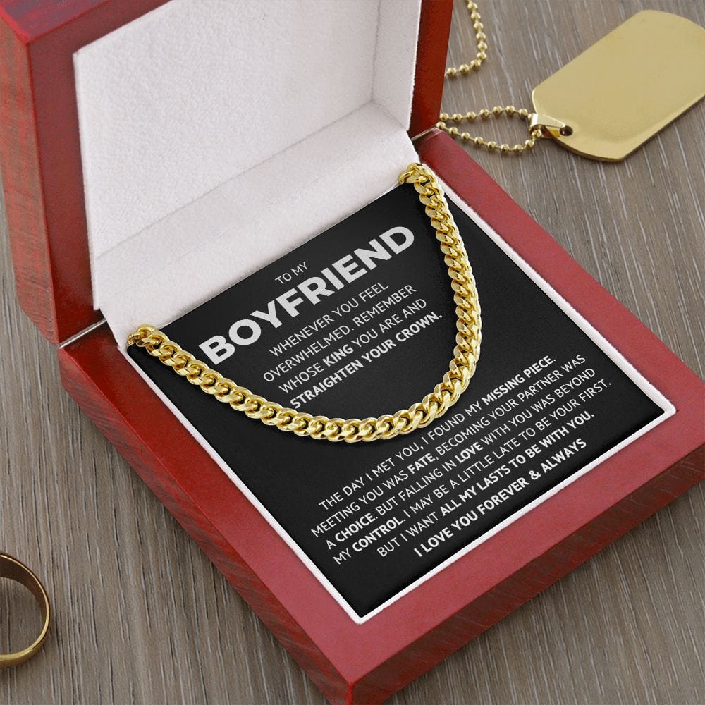 To My Boyfriend - KING - Cuban Link Chain