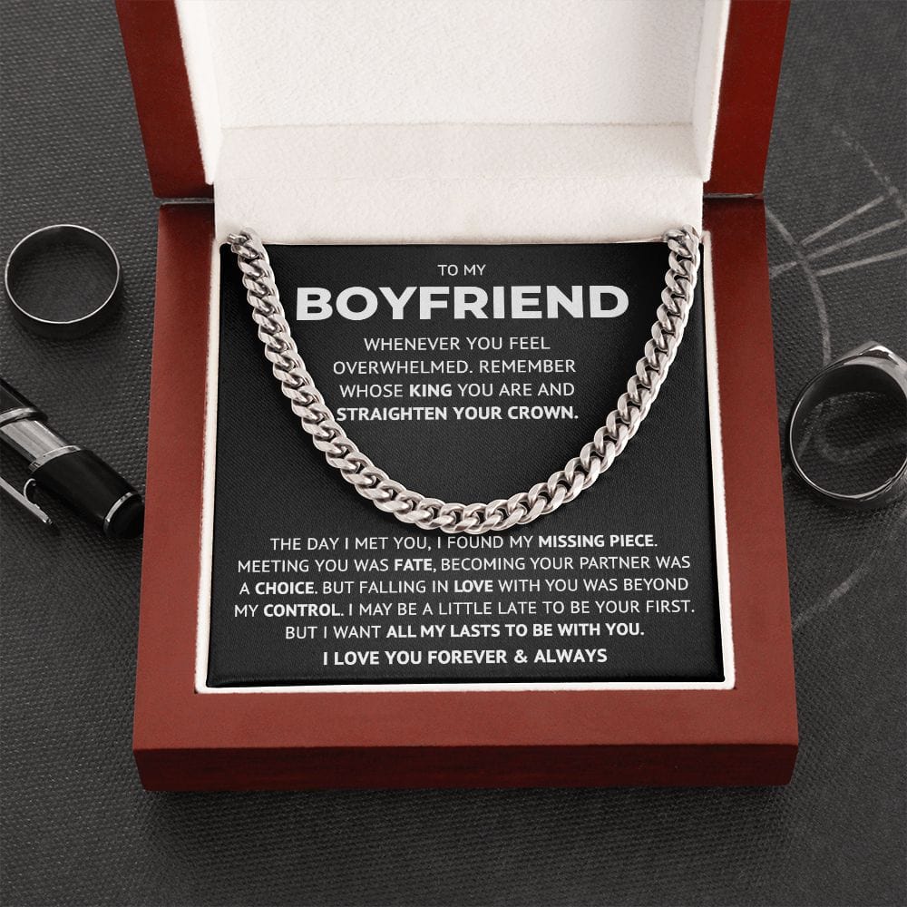 To My Boyfriend - KING - Cuban Link Chain