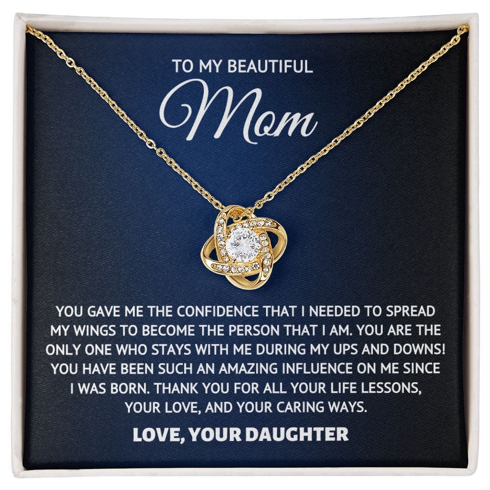 To My Beautiful Mom- Influence- Necklace Gift