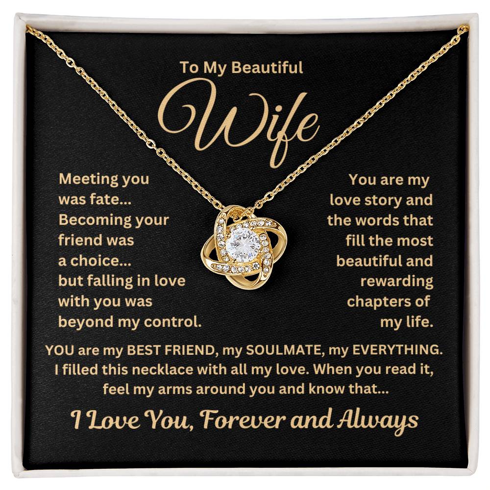 Gift For Wife"Meeting you.." Necklace: An Unforgettable and Exclusive Keepsake