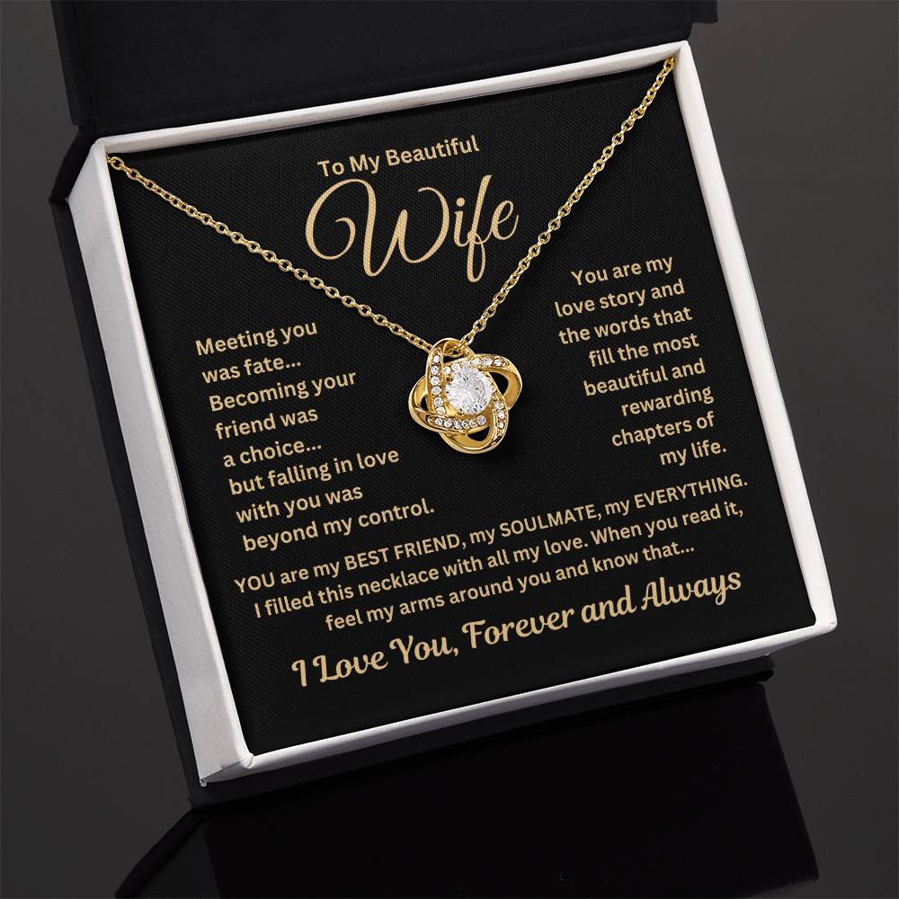 Gift For Wife"Meeting you.." Necklace: An Unforgettable and Exclusive Keepsake