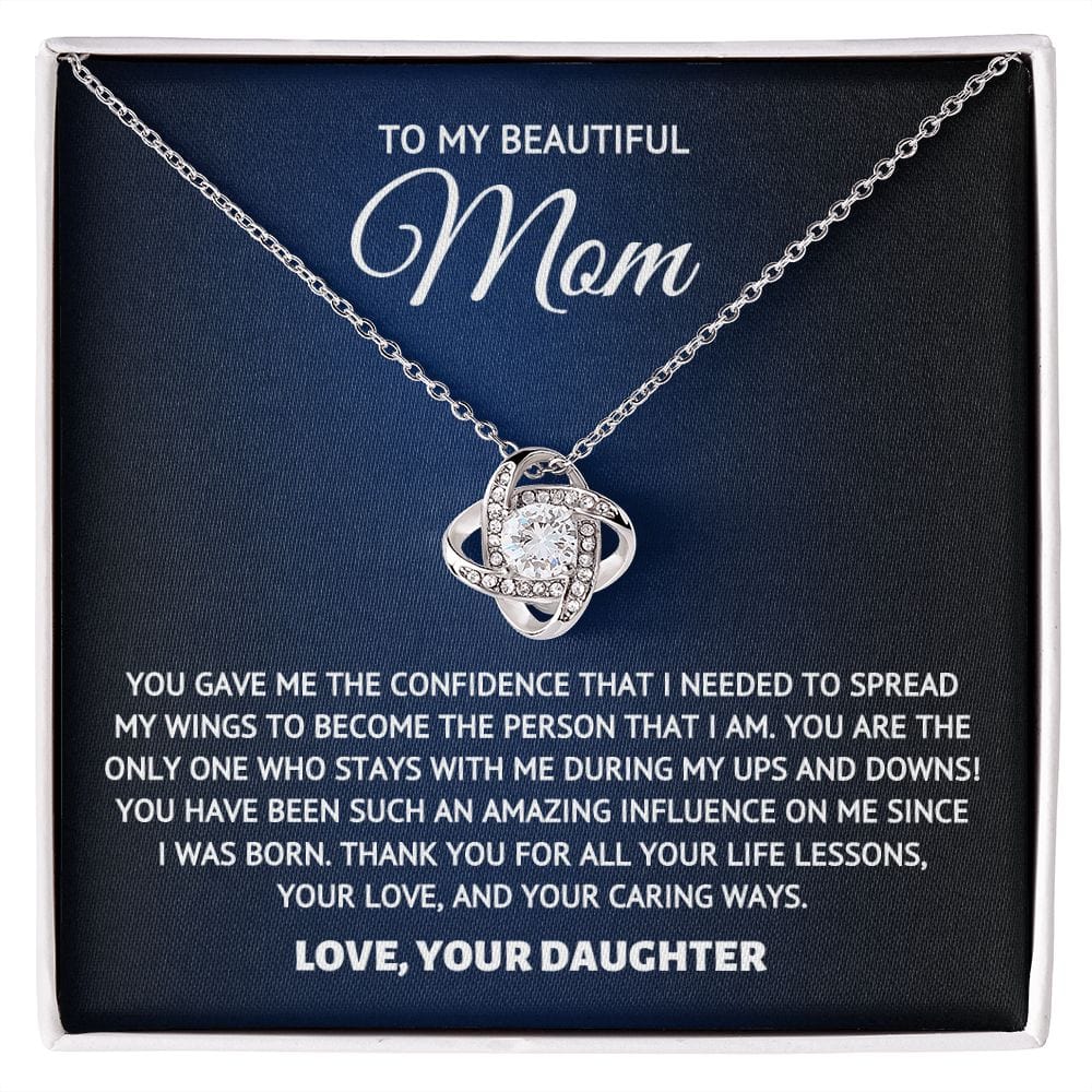 To My Beautiful Mom- Influence- Necklace Gift