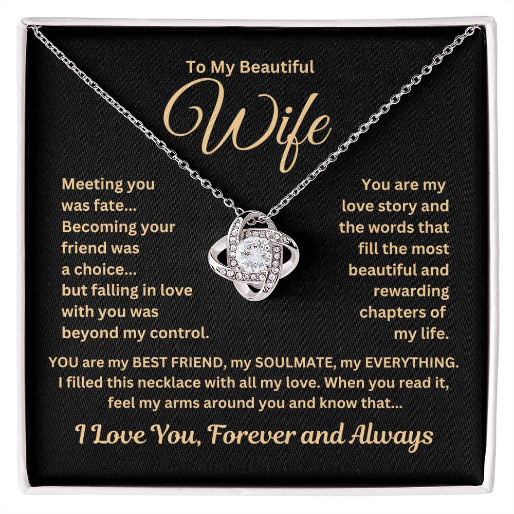 Gift For Wife"Meeting you.." Necklace: An Unforgettable and Exclusive Keepsake