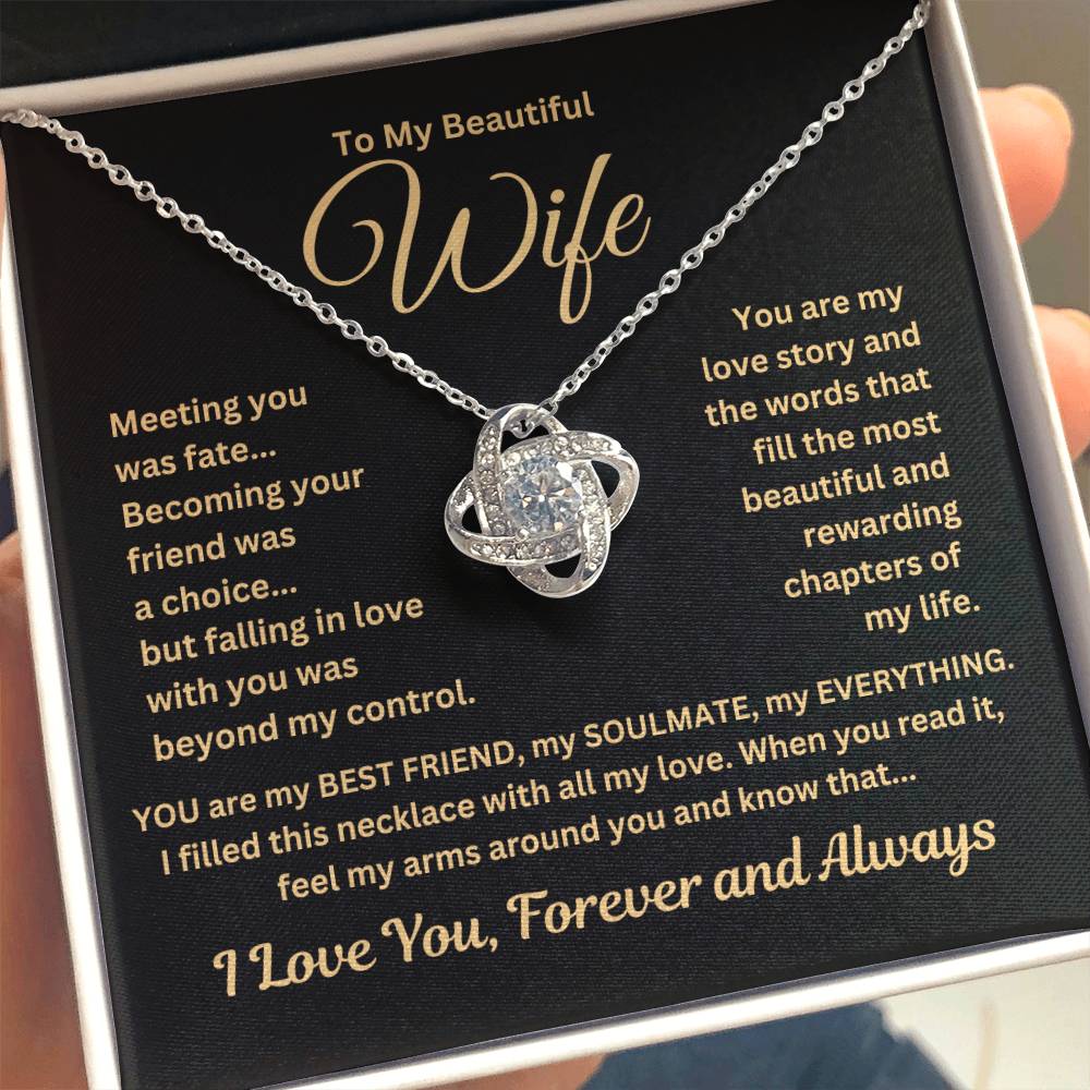 Gift For Wife"Meeting you.." Necklace: An Unforgettable and Exclusive Keepsake