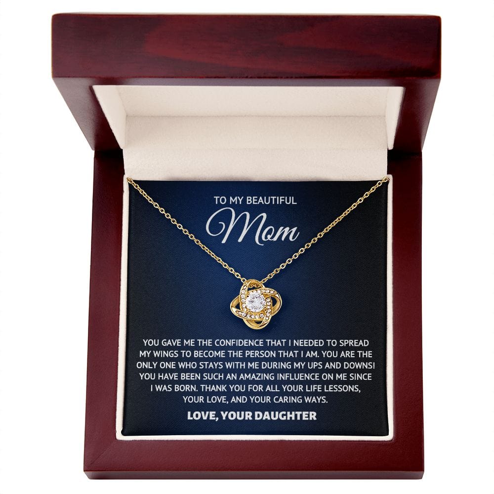 To My Beautiful Mom- Influence- Necklace Gift