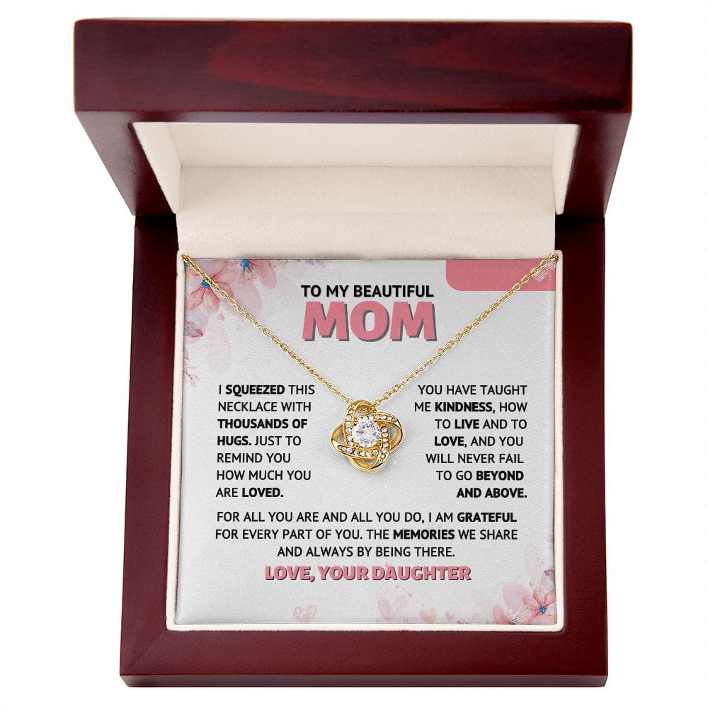 To My Beautiful Mom - Memories - Necklace Gift