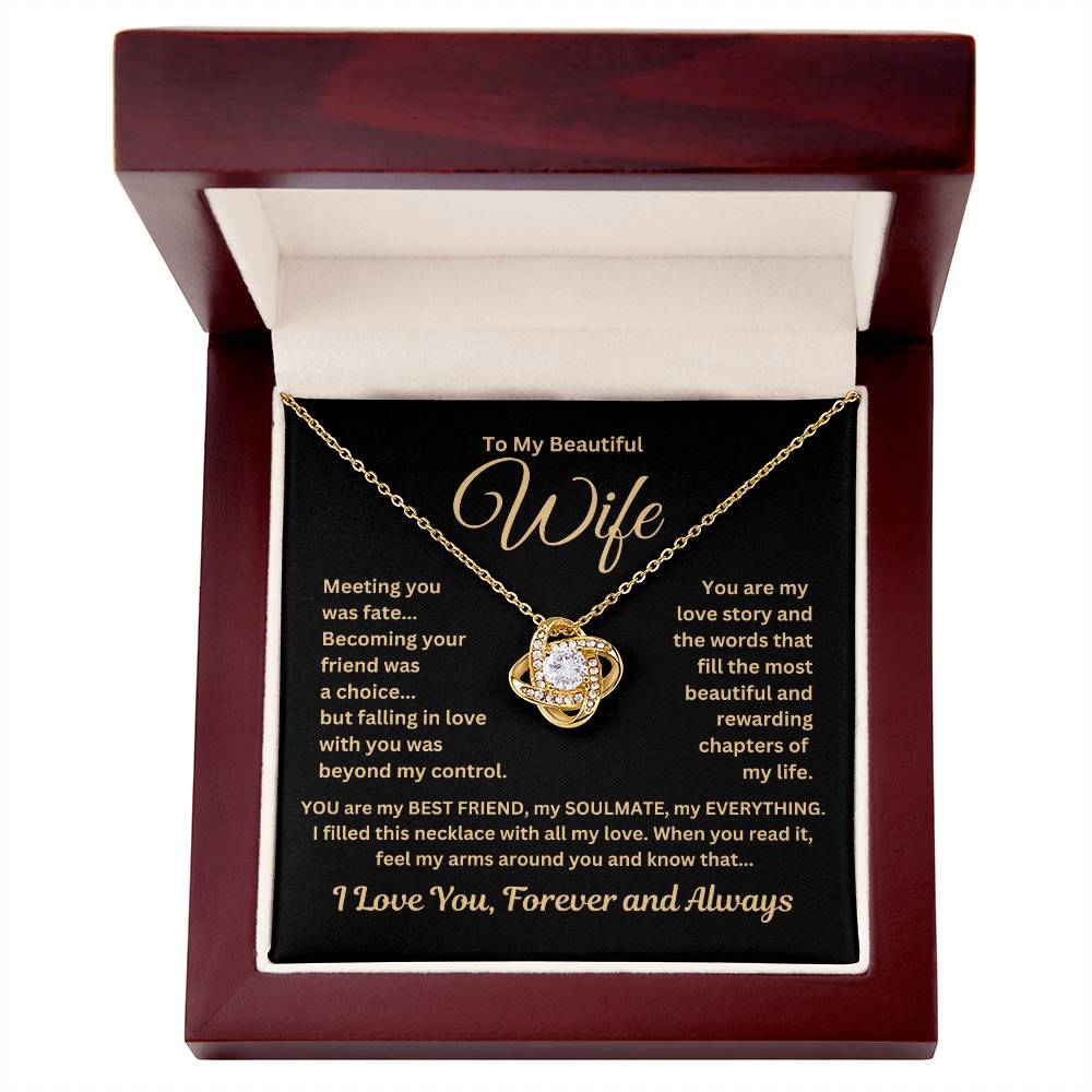 Gift For Wife"Meeting you.." Necklace: An Unforgettable and Exclusive Keepsake