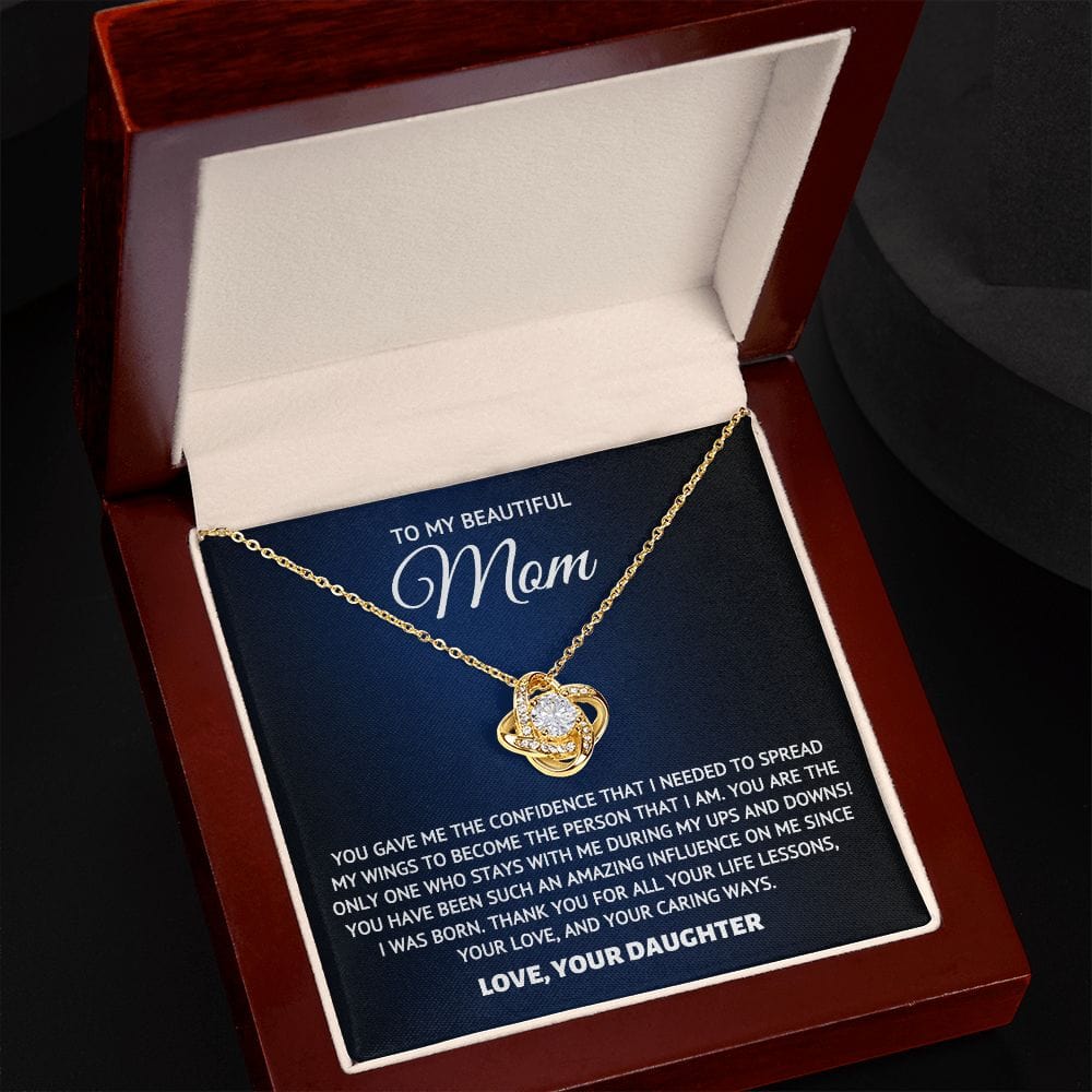 To My Beautiful Mom- Influence- Necklace Gift