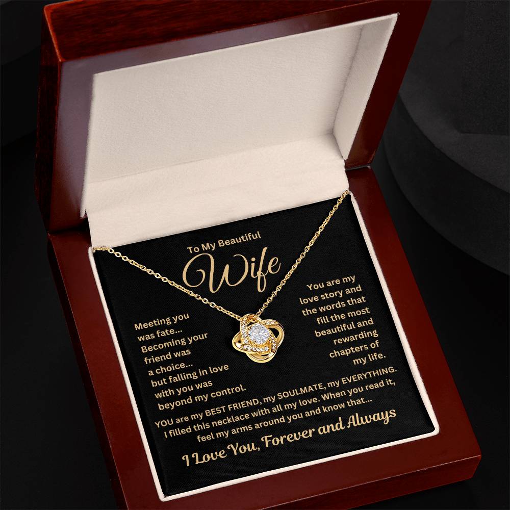 Gift For Wife"Meeting you.." Necklace: An Unforgettable and Exclusive Keepsake