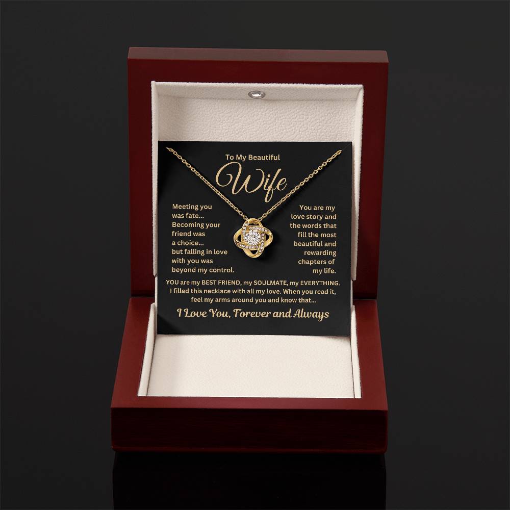 Gift For Wife"Meeting you.." Necklace: An Unforgettable and Exclusive Keepsake