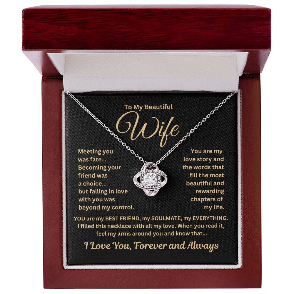 Gift For Wife"Meeting you.." Necklace: An Unforgettable and Exclusive Keepsake