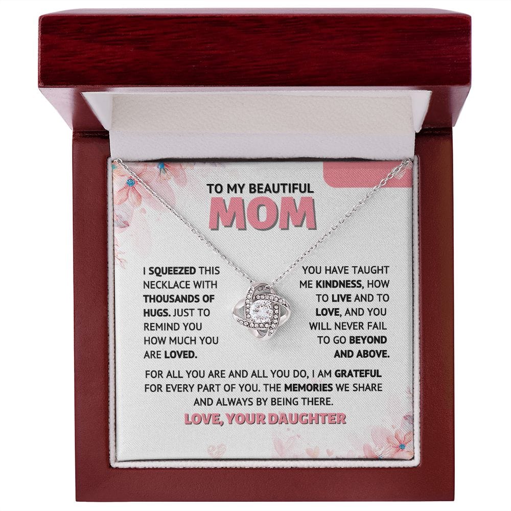 To My Beautiful Mom - Memories - Necklace Gift