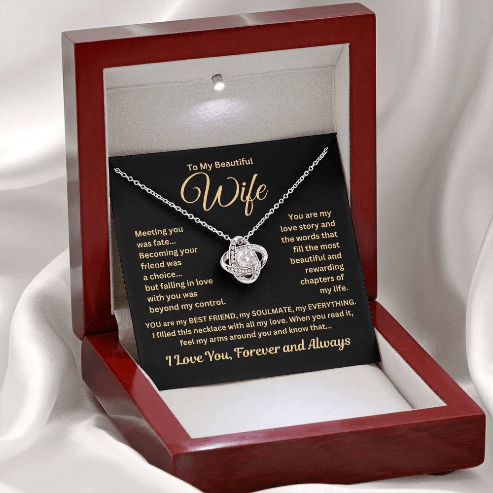 Gift For Wife"Meeting you.." Necklace: An Unforgettable and Exclusive Keepsake