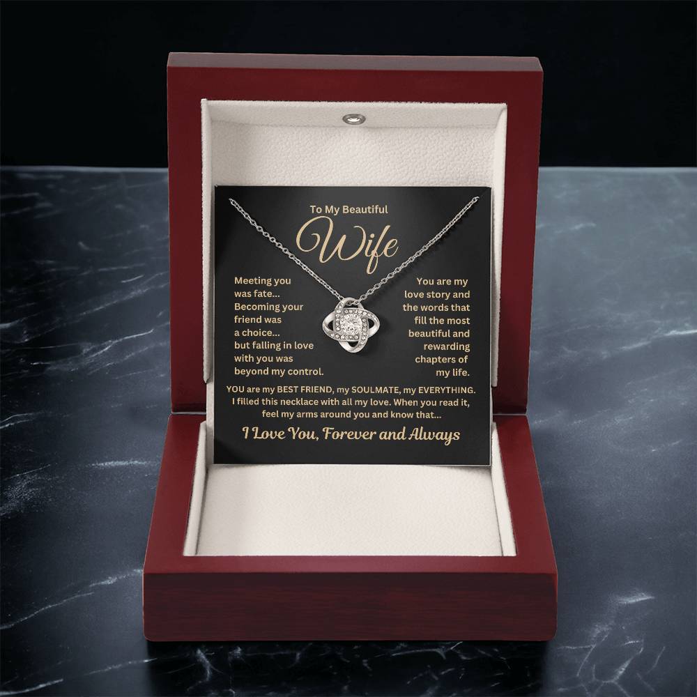 Gift For Wife"Meeting you.." Necklace: An Unforgettable and Exclusive Keepsake