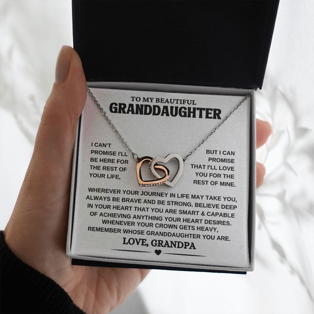 To My Beautiful Granddaughter Necklace Gift