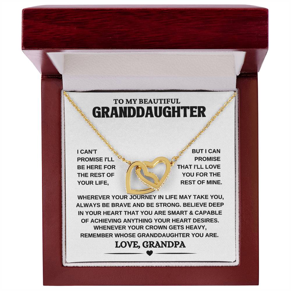 To My Beautiful Granddaughter Necklace Gift