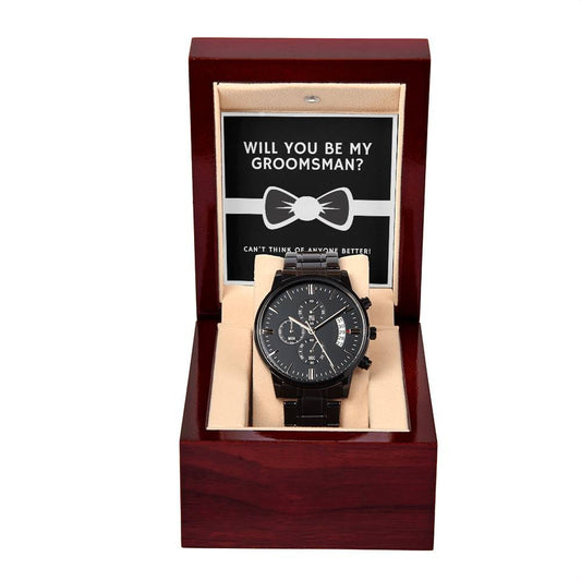 4 Groomsmen Asking Gift Card | Watch Gift | Gift box | Gift Idea | Proposal