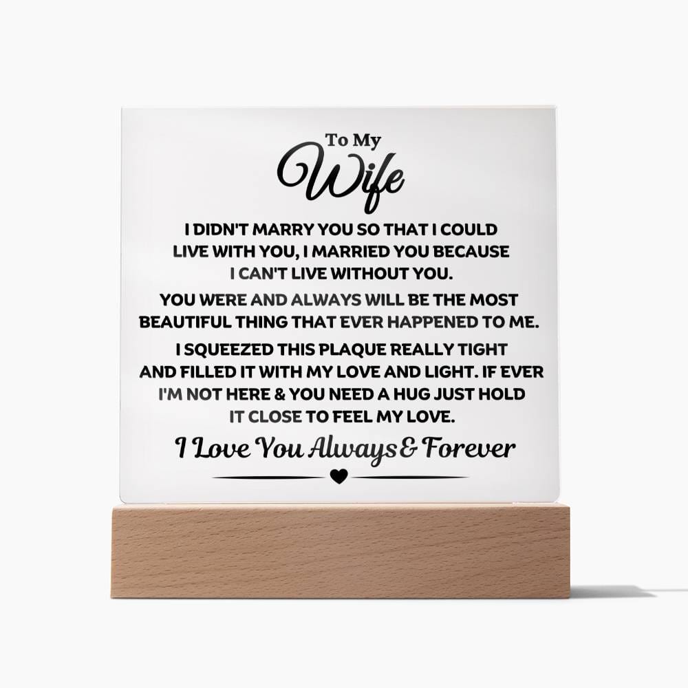 Best Seller - Wife Sqaure Acrylic Gift