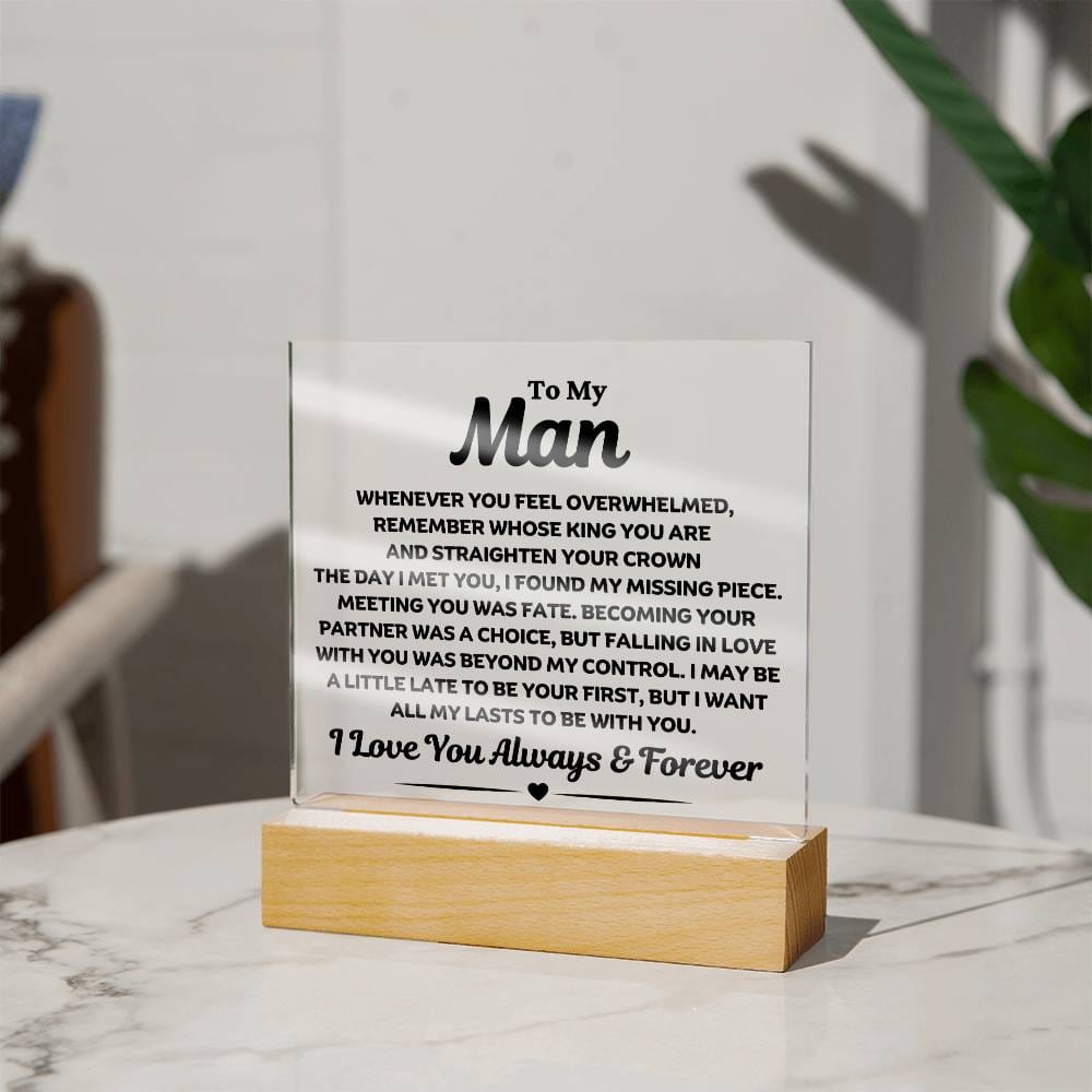 Best Seller- Man Sqaure Acrylic Gift