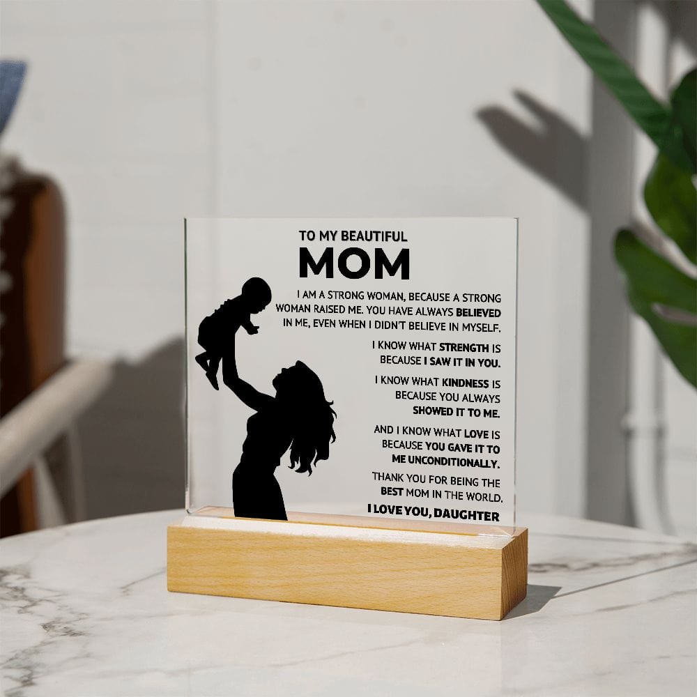 Strong Women - Acrylic Plaque - Mom Gift