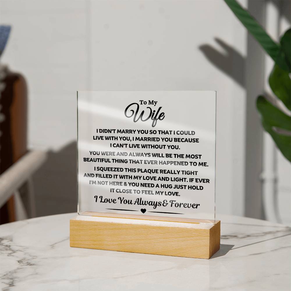 Best Seller - Wife Sqaure Acrylic Gift