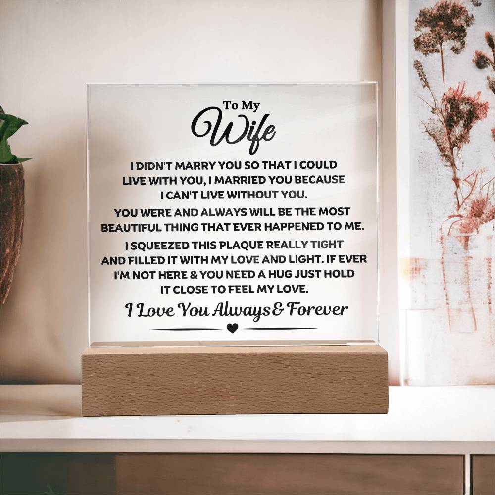 Best Seller - Wife Sqaure Acrylic Gift