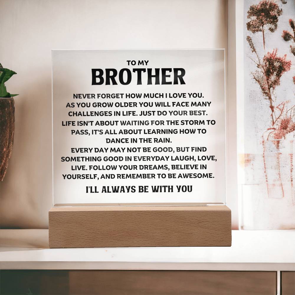 Best Seller - Brother Sqaure Acrylic Gift