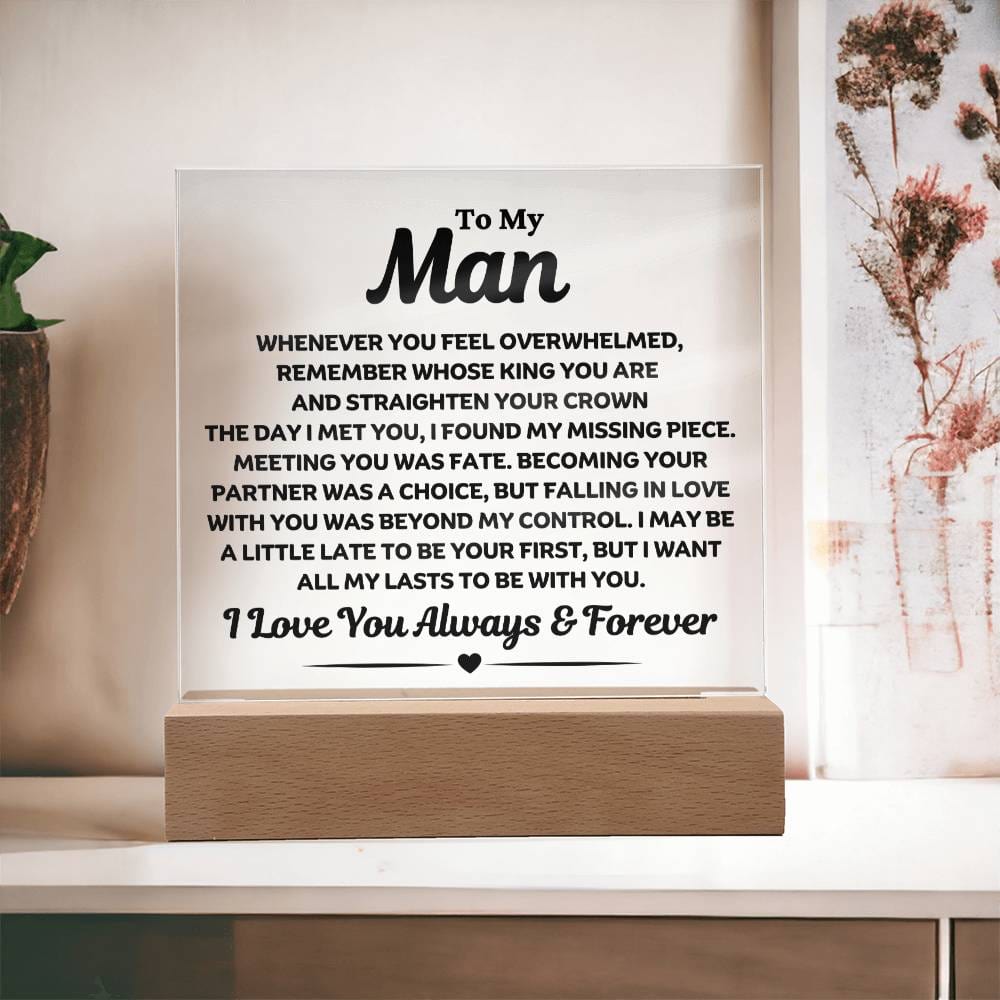 Best Seller- Man Sqaure Acrylic Gift