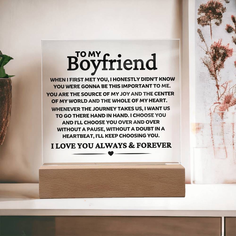 Best Seller- Boyfriend Sqaure Acrylic Gift