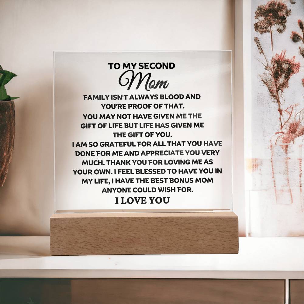 Best Seller- Second Mom Sqaure Acrylic Gift