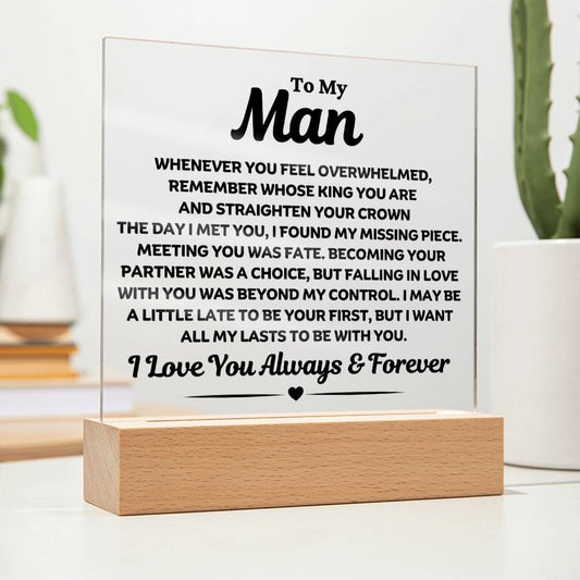 Best Seller- Man Sqaure Acrylic Gift