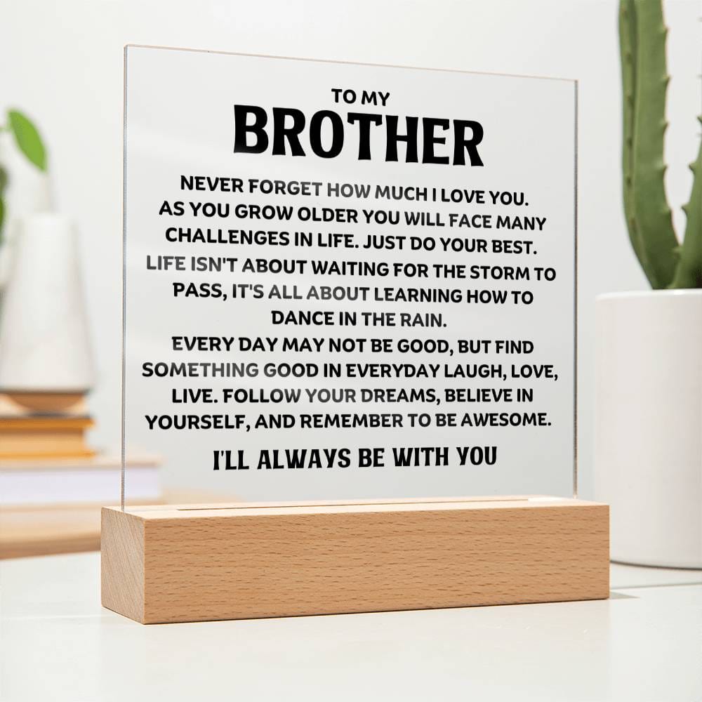 Best Seller - Brother Sqaure Acrylic Gift