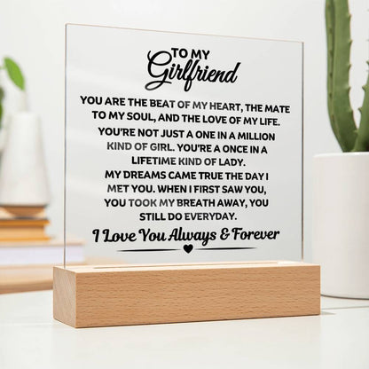 Best Seller- Girlfriend Sqaure Acrylic Gift