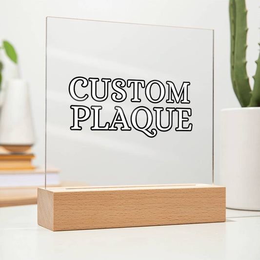 Custom Plaque • Personalized Acrylic Plaque • Memorial • Engagement • Friendship • Couples Gift • Wedding Gift • Anniversary