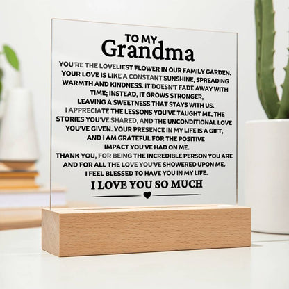 Best Seller - Grandma Sqaure Acrylic Gift