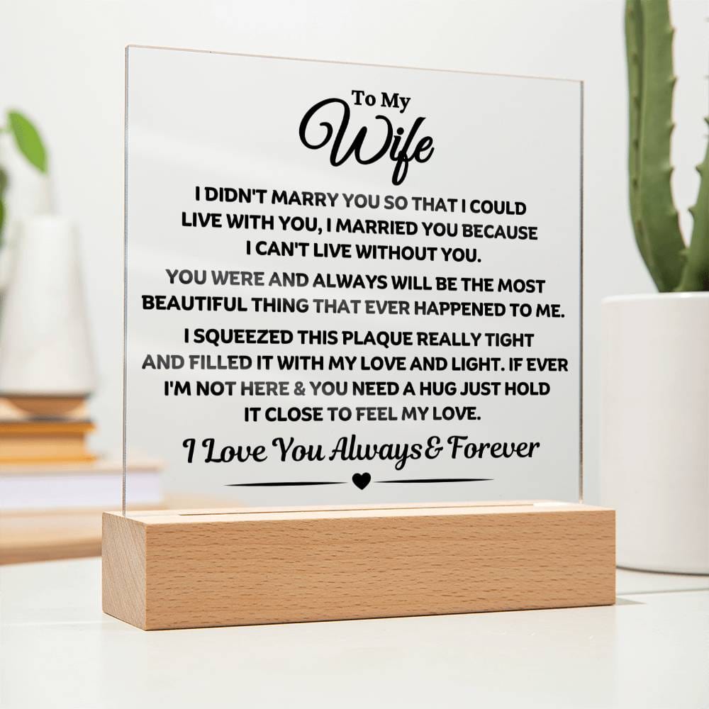 Best Seller - Wife Sqaure Acrylic Gift