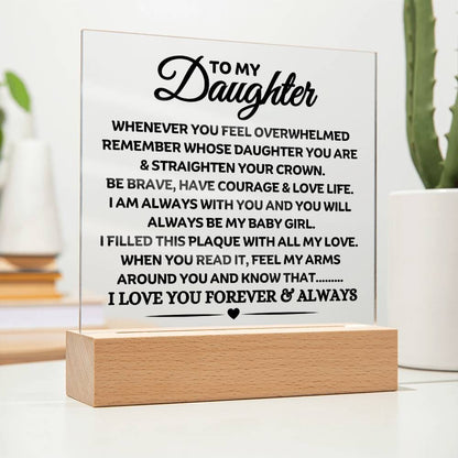 Best Seller - Daughter Sqaure Acrylic Gift