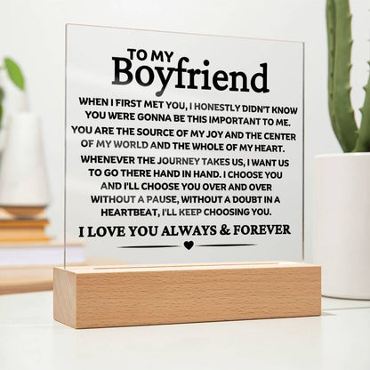 Best Seller- Boyfriend Sqaure Acrylic Gift