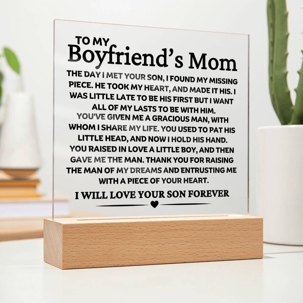 Best Seller- Boyfriend's mom Sqaure Acrylic Gift