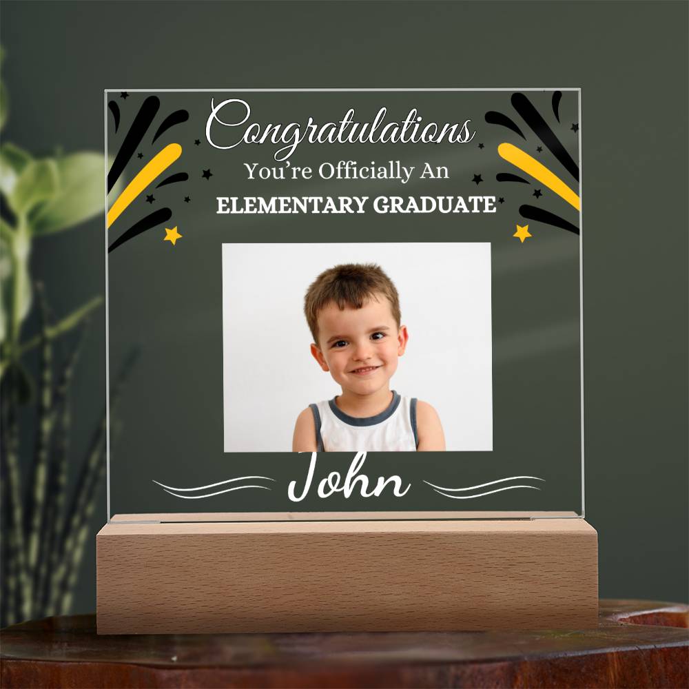 Elementary Graduate Sqaure Acrylic