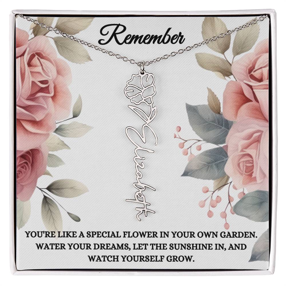 Special Self Love Birthflower Name Gift