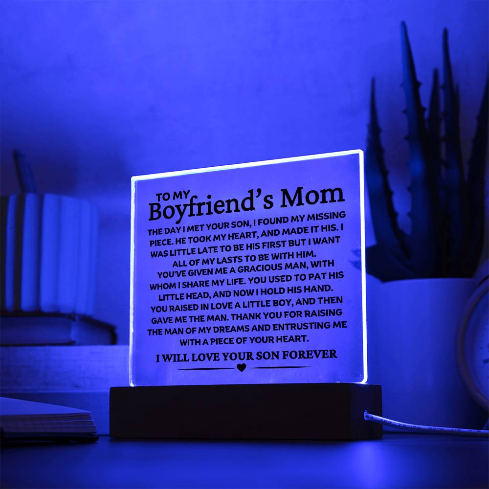 Best Seller- Boyfriend's mom Sqaure Acrylic Gift