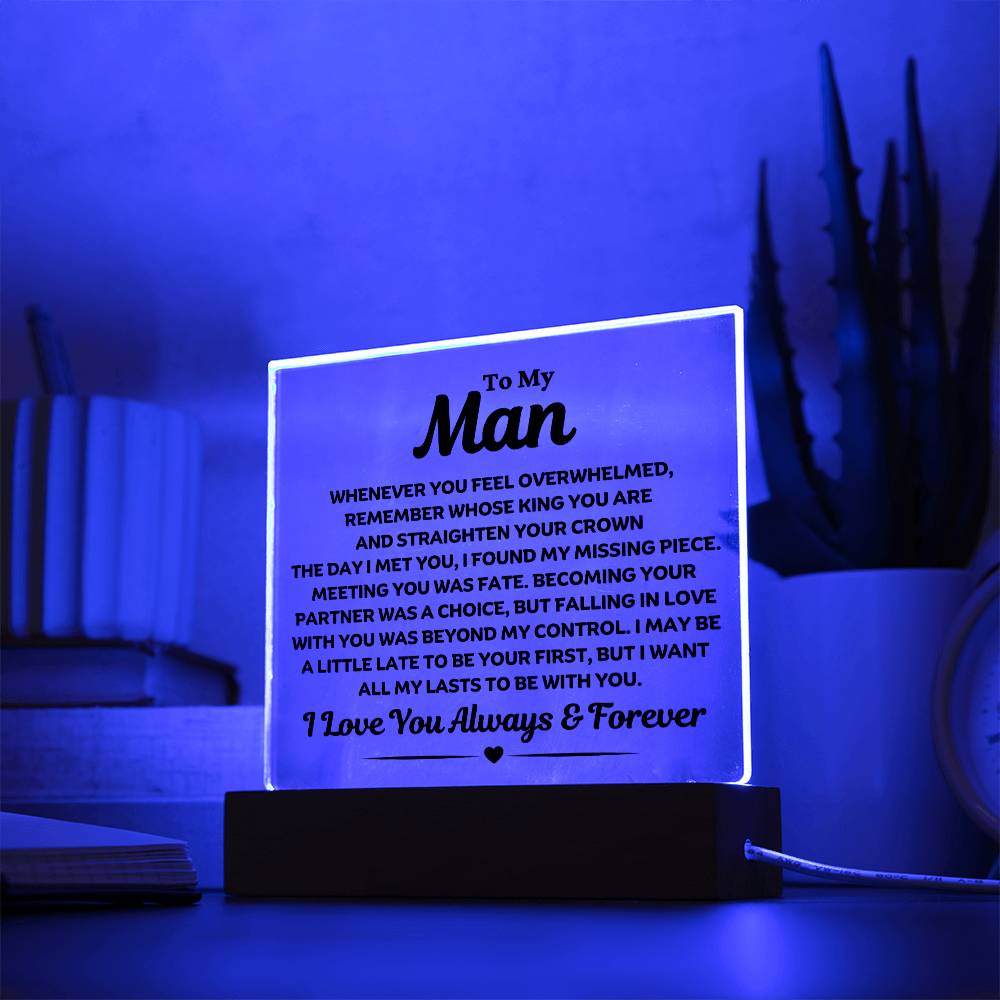 Best Seller- Man Sqaure Acrylic Gift