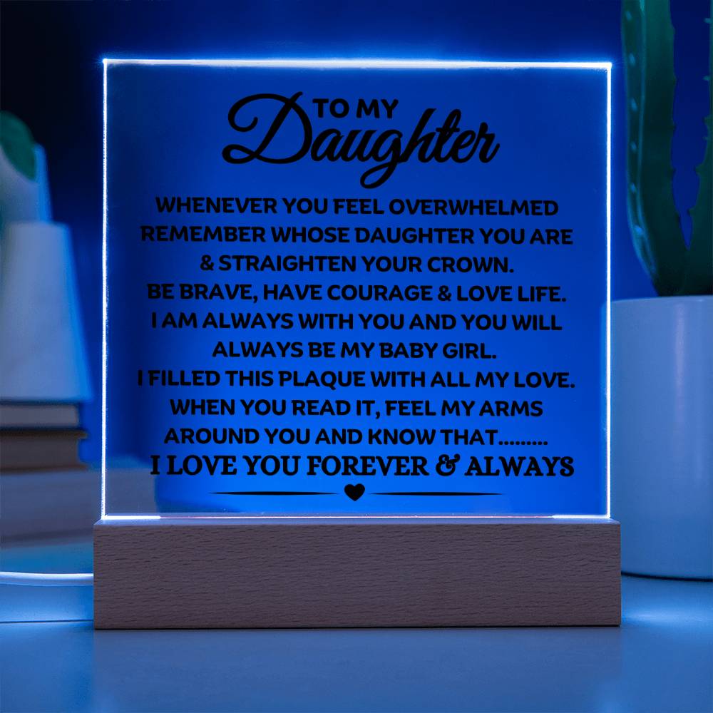 Best Seller - Daughter Sqaure Acrylic Gift