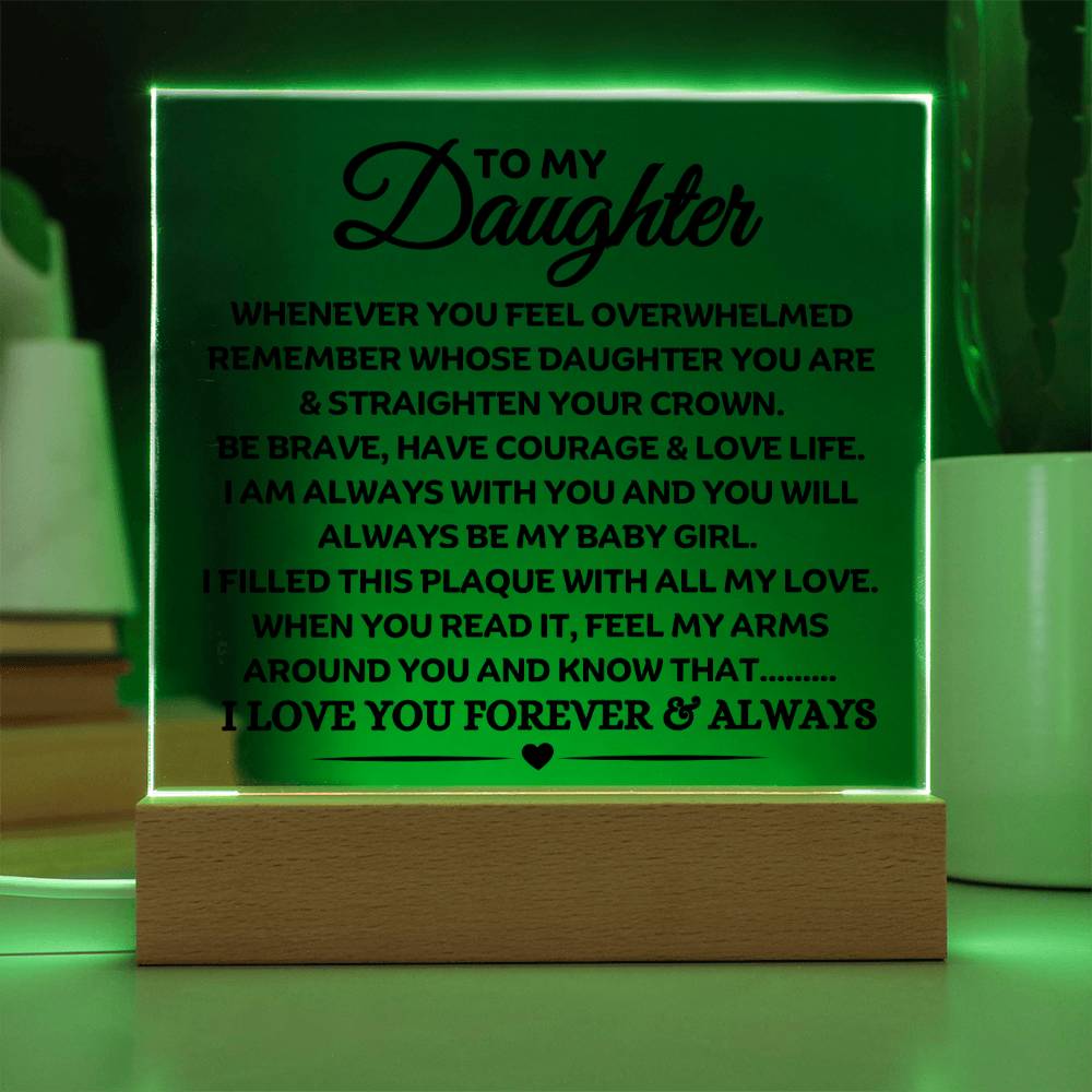 Best Seller - Daughter Sqaure Acrylic Gift