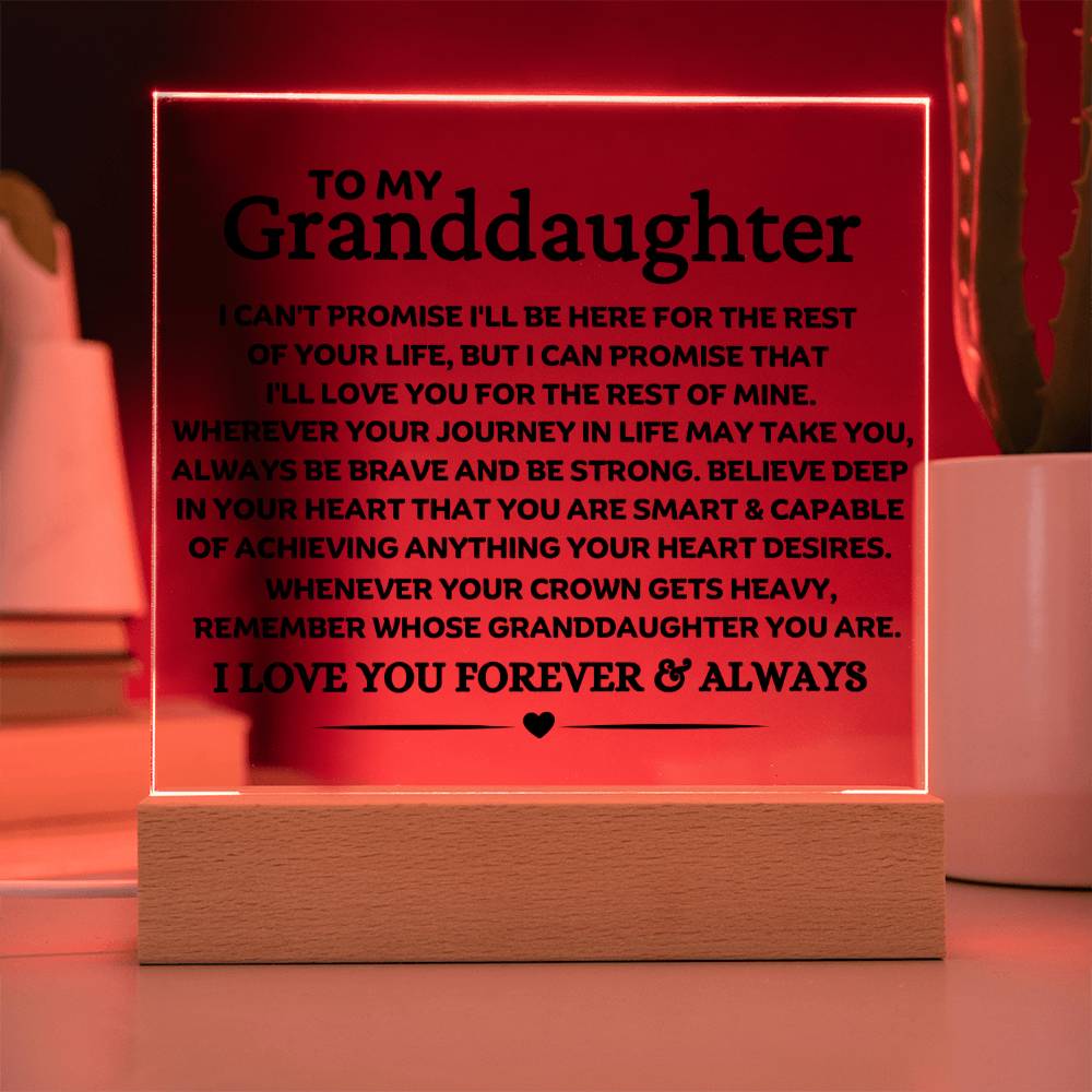 Best Seller - Granddaughter Sqaure Acrylic Gift