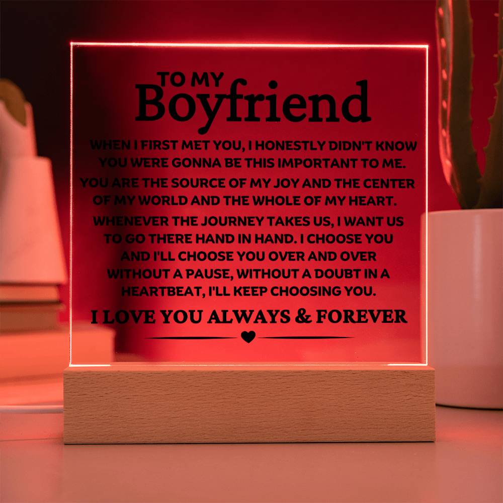 Best Seller- Boyfriend Sqaure Acrylic Gift